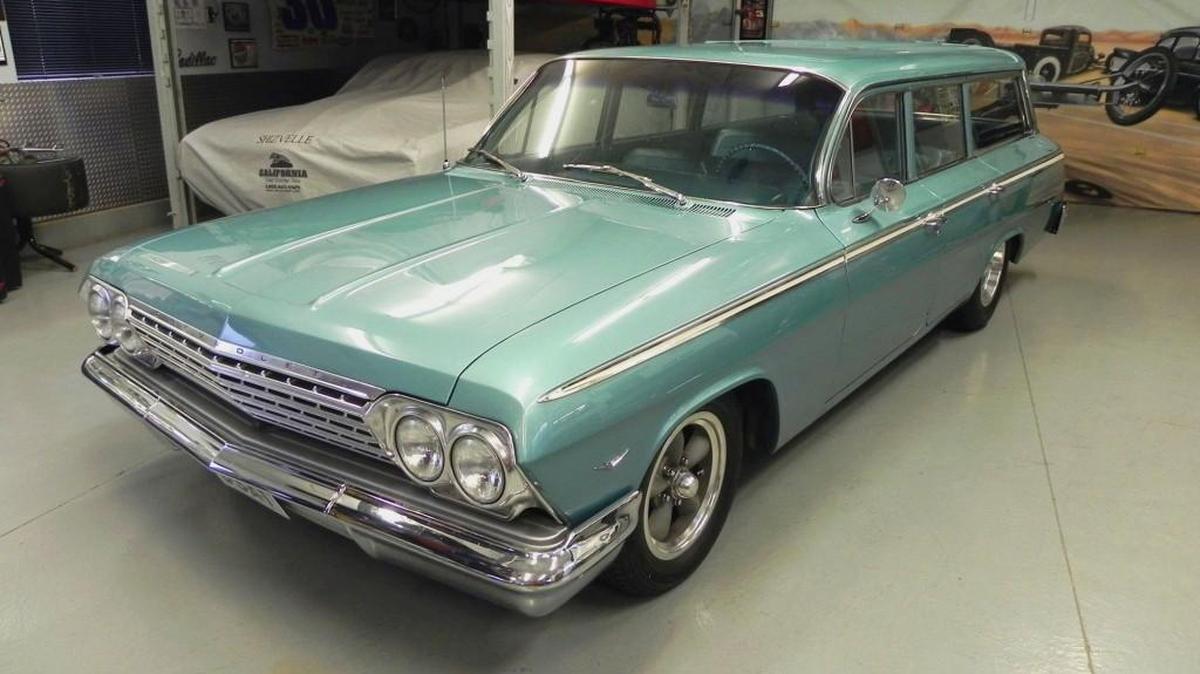 Kevin Kaiser bought this 1962 Impala station wagon sight unseen. looking for something practical he could drive regularly. When he finally got it home from Maryland, his wife, Doreen, was so impressed she claimed it as her own.