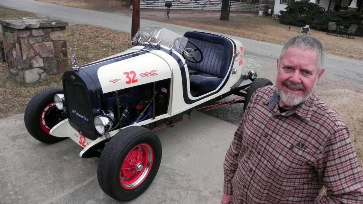 Richard Kibbe is an avid collector and restorer of original Model A Fords. But his “toy car” is this replica 1930 Model A Speedster that he built from an original chassis, with a steel body that he designed and built himself.