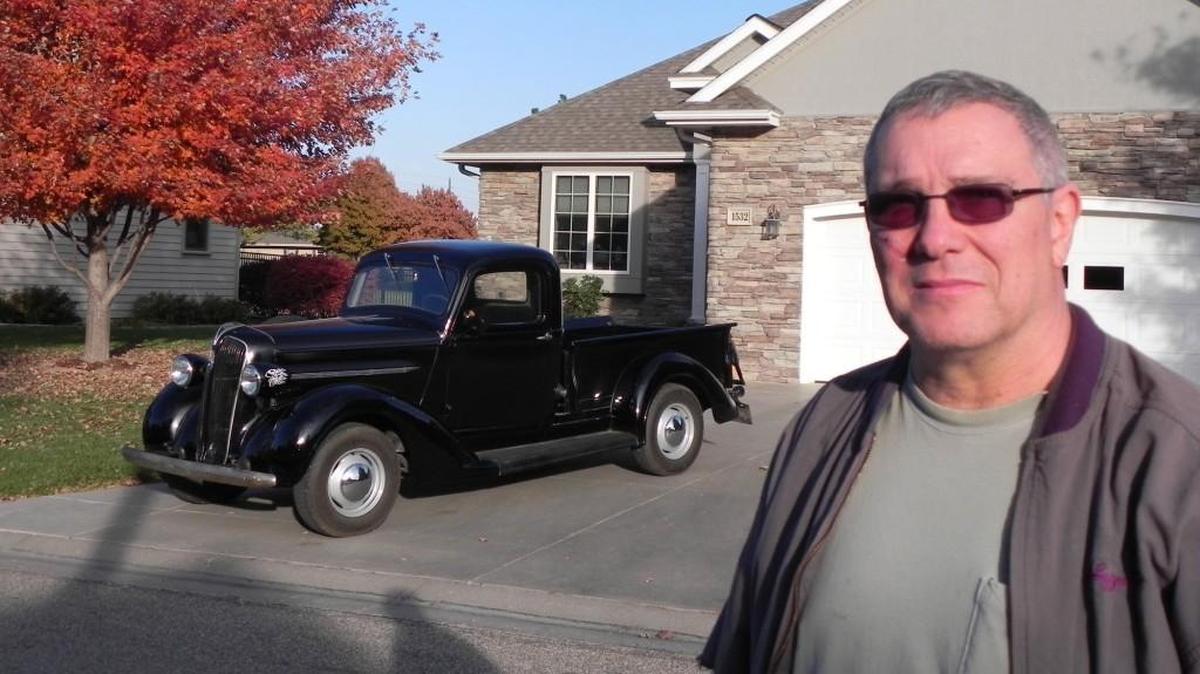 Darrell Bacon enlisted the help of both his father and son in bringing the family’s rare 1937 Plymouth PT50 pickup back to life. The truck now rides on a modern Dodge Dakota chassis, but still looks the way it did when first purchased as a work truck by Elvin Bacon back in 1951.
