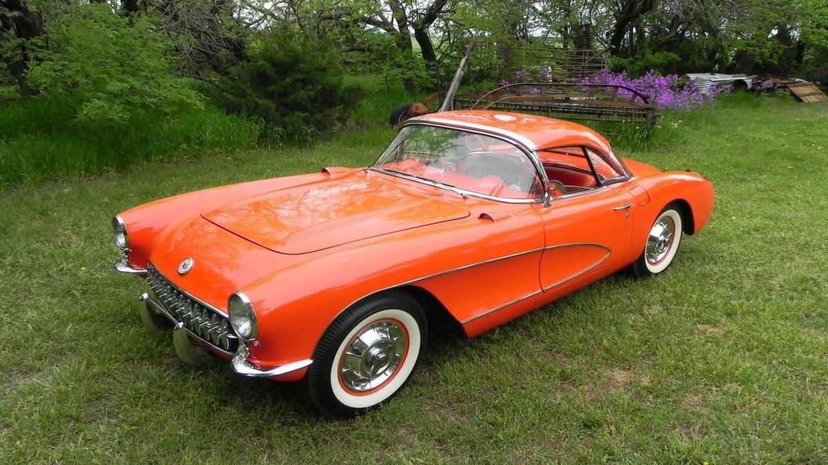
Stan and Carolyn Schmidt dated in this 1957 Corvette in the early '60s, but sold the car after they were married. Amazingly, it found its way back to them 20 years later and they treated it to a frame-off restoration. It looks great three decades later and won't be leaving their possession again. 
