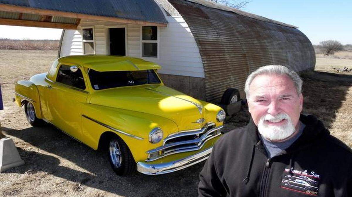 
Max Ayers, with the help of some car buddies, took on his 1950 Plymouth Business Coupe as an unfinished project and turned it into this head-turning street machine.
