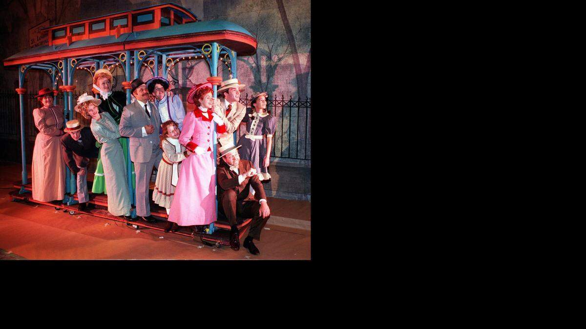
On Nov. 28, 1944, the MGM movie musical “Meet Me in St. Louis,” starring Judy Garland, opened in New York, six days after its world premiere in St. Louis. Here, people perform in a Wichita production of “Meet Me in St. Louis” in 1997. 
