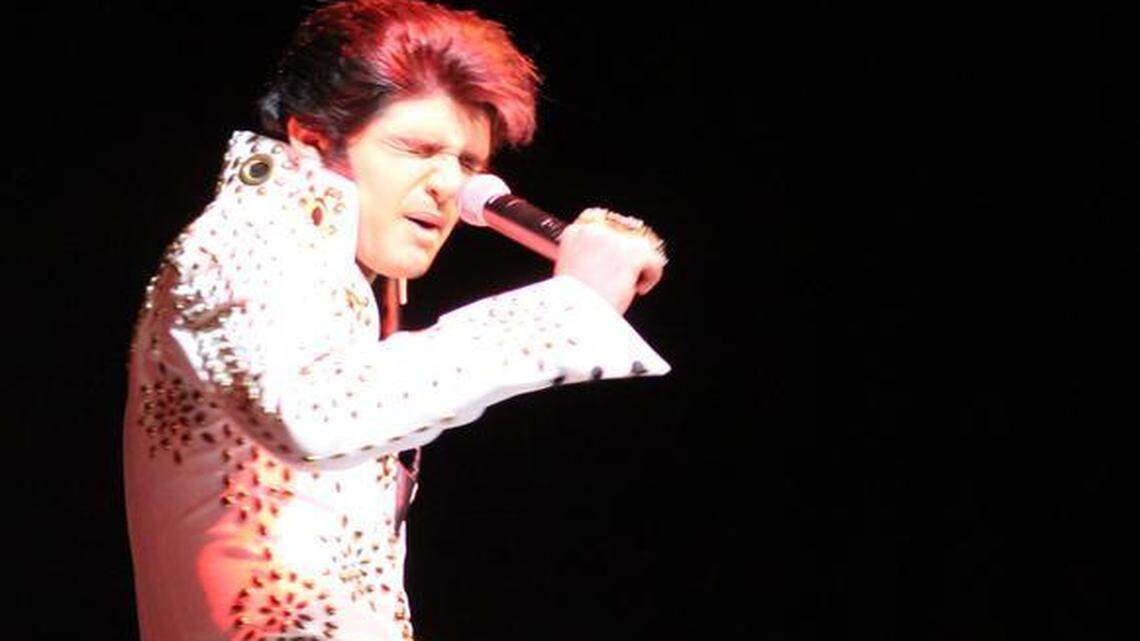 
Josh Davis made it to the final round of competition in the Ultimate Elvis Tribute Artist contest at the Kansas Star casino on Saturday. The winner gets a trip to Memphis to compete in a nationwide contest.
