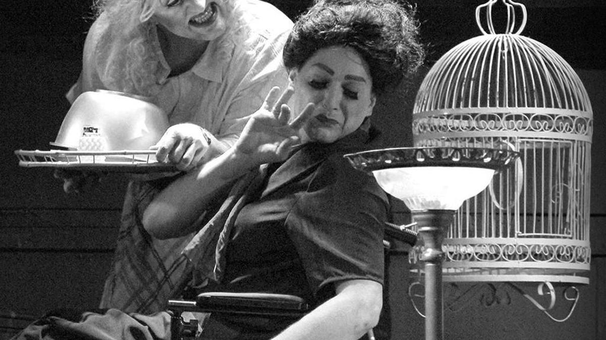Monte Wheeler and John Bates in Roxy's Downtown's "Baby Jane, the Musical."