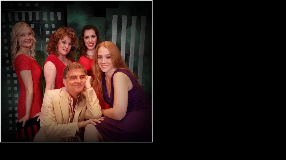 
From left, Tillie Ehresman, Cary Hesse, Stacy Farthing, Megan Parsley and Ray Wills star in the Forum Theatre’s “They’re Playing Our Song.”
