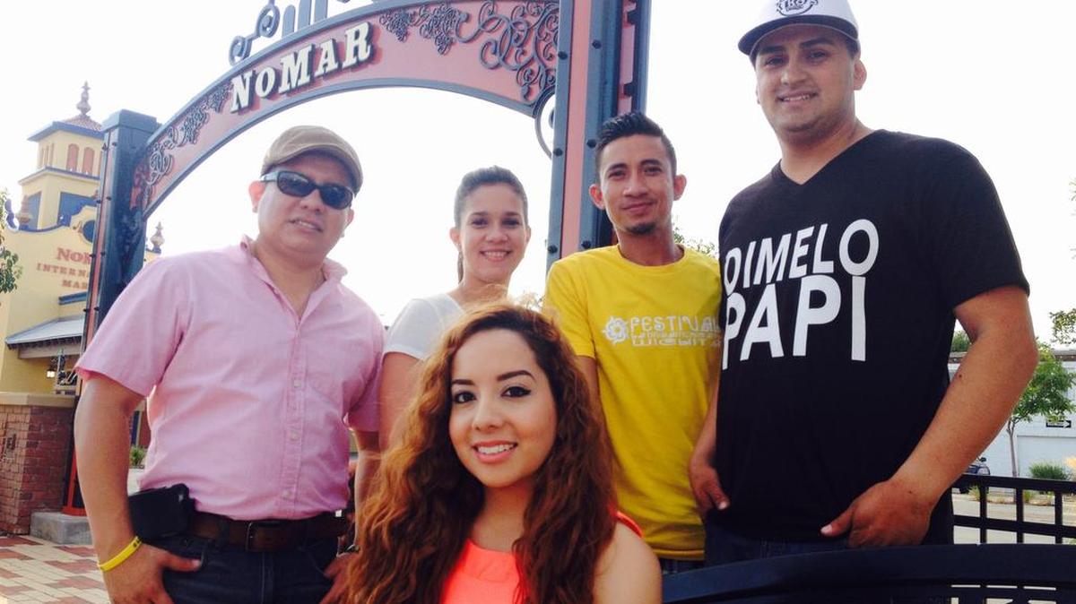 
Performers and organizers for the Wichita Latin American Festival 2015 include Reyna Avelar, front, and, from left, Noe Rivera, Zorailyn Bernino, DJ Flacco and DJ Travieso. The festival is Saturday at Nomar Plaza.
