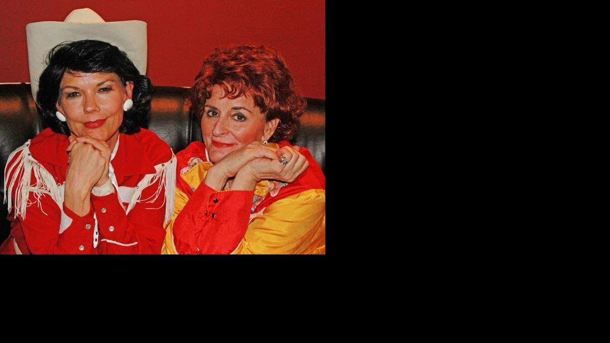 
Together again, Cindy Summers, left, and Christine Tasheff bring Louise Seger and Patsy Cline back to Roxy’s stage.
