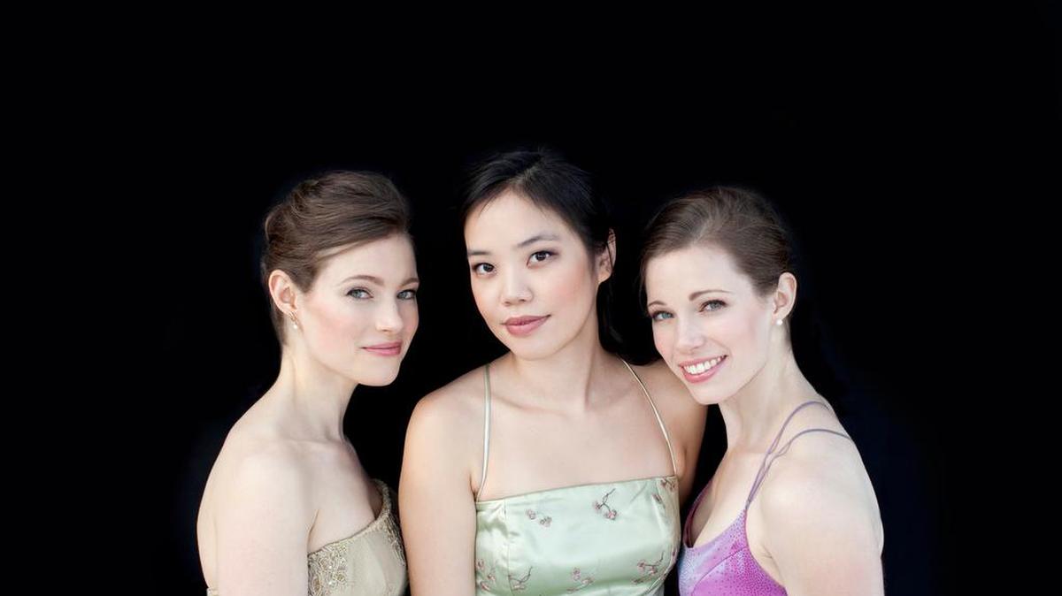 The Claremont Trio — from left, Emily Bruskin, Andrea Lam and Julia Bruskin — perform next weekend with the Wichita Symphony Orchestra.