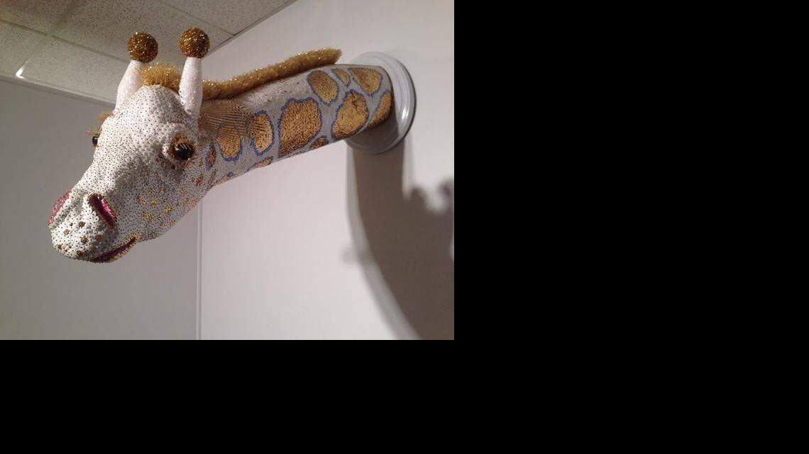 
Giraffa Camelopardalis, mixed media sculpture, by Emma Ehart
