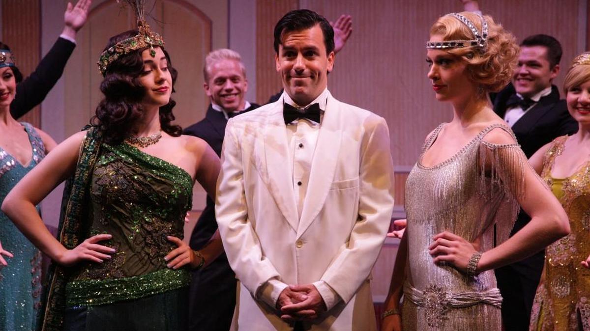 Playboy Jimmy Winter (Clyde Alves) is torn between modern dancer Eileen Evergreen (Cassie Austin) and the feisty Billie Bendix (Anne Horak) in “Nice Work If You Can Get It.”