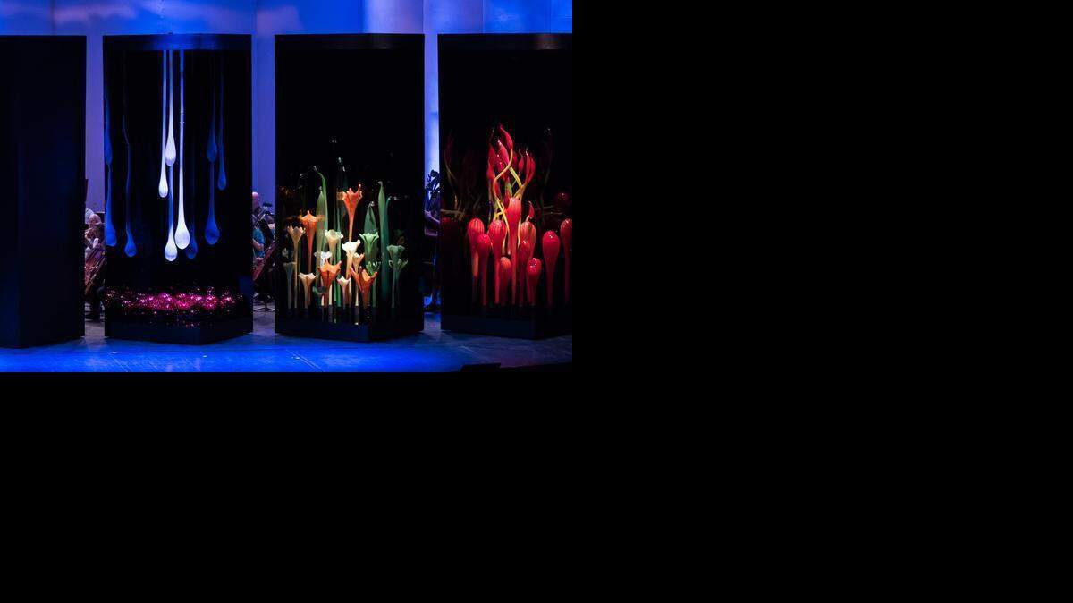 
Chihuly glass was one of the stars of the Wichita Symphony Orchestra’s production of “Bluebeard’s Castle.”
