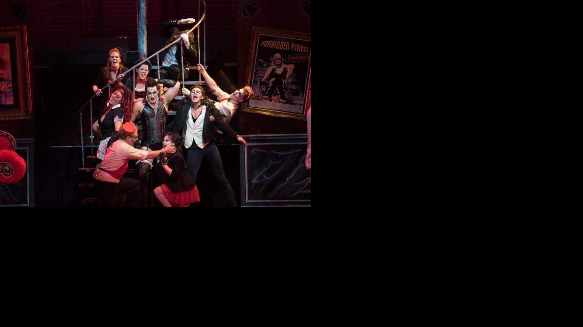 
Monte Wheeler, center, is the key to the Crown Uptown’s revival of “The Rocky Horror Show.” 
