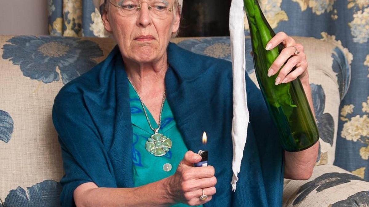 Gina Austin stars as an 80-year-old woman who barricades herself in her house to fight her children’s plan to put her in a nursing home in “Velocity of Autumn.”