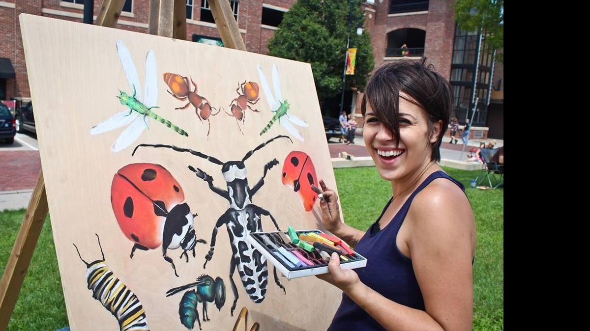 
Artist Hannah Scott is participating in this year’s Youthville Chalk Art Festival.
