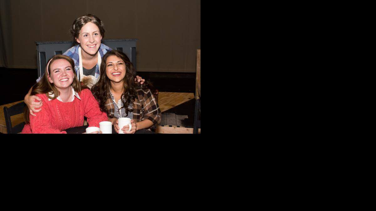 
Laughter abounds at “The Spitfire Grill,” featuring, from left, Liz Jarmer as Shelby, Emily Monrad as Hannah and Hannah Fernandes as Percy. 
