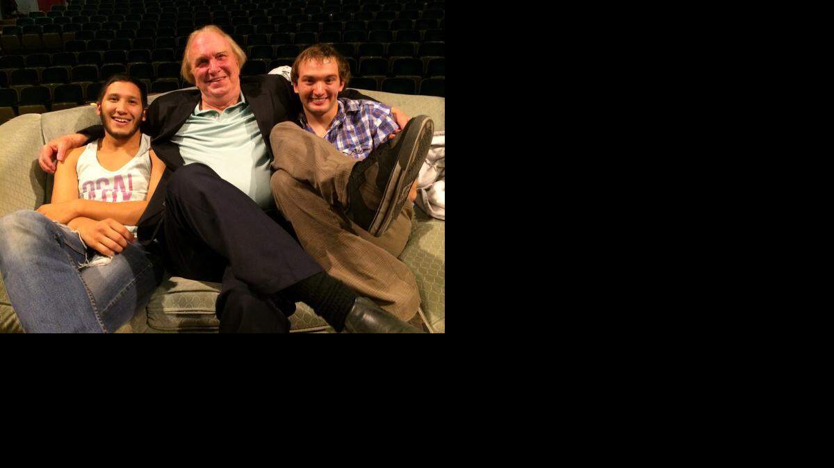 
From left, Damian Padilla (Treat), David Allen Bailey (Harold), Sean Gestle (Phillip) star in “Orphans” at the Wichita Center for the Arts.

