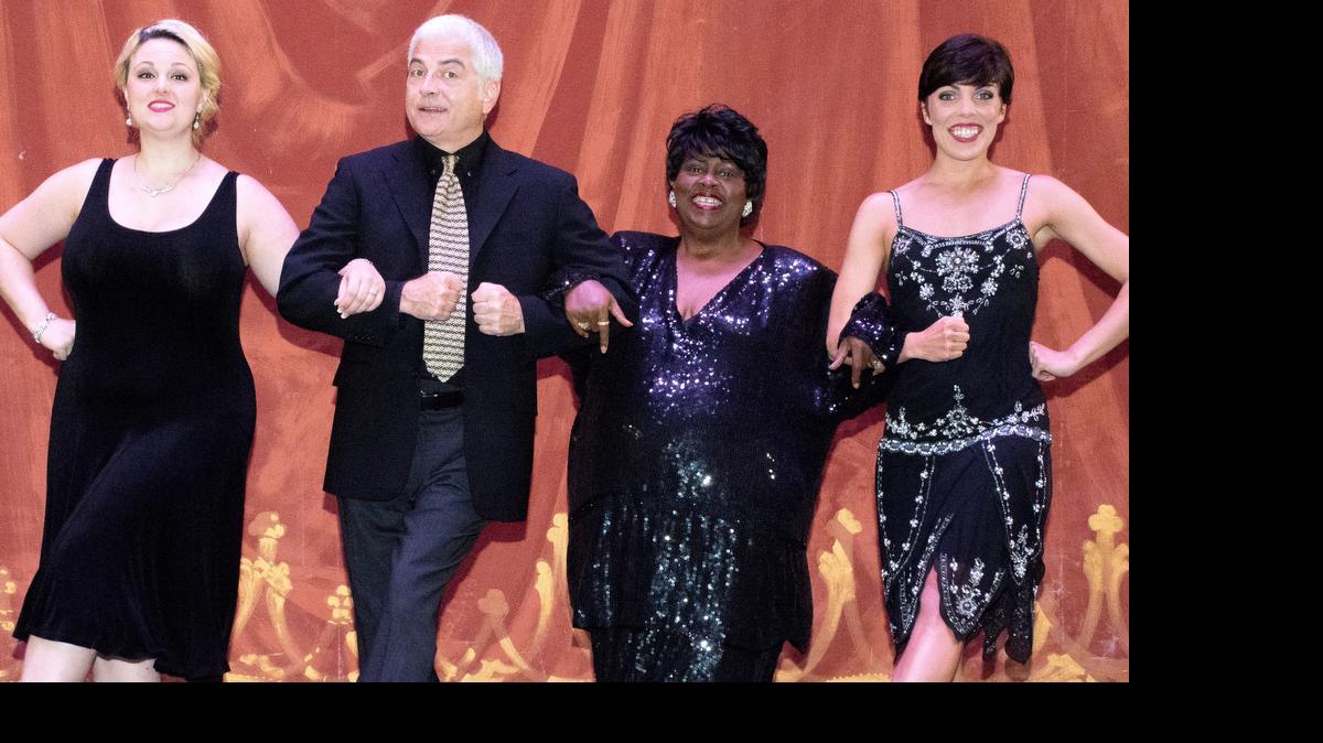 
From left, Alison Bridget Chambers, Ray Wills, Karla Burns and Chelsey Moore star in Forum Theatre’s “Side by Side by Sondheim.”
