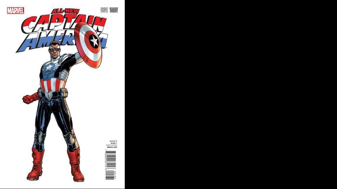 
Marvel Comics and DC Comics are leading a push for diversity in their industry’s mainstream characters. The new black Captain America comic book “All-New Captain America” debuted in November.
