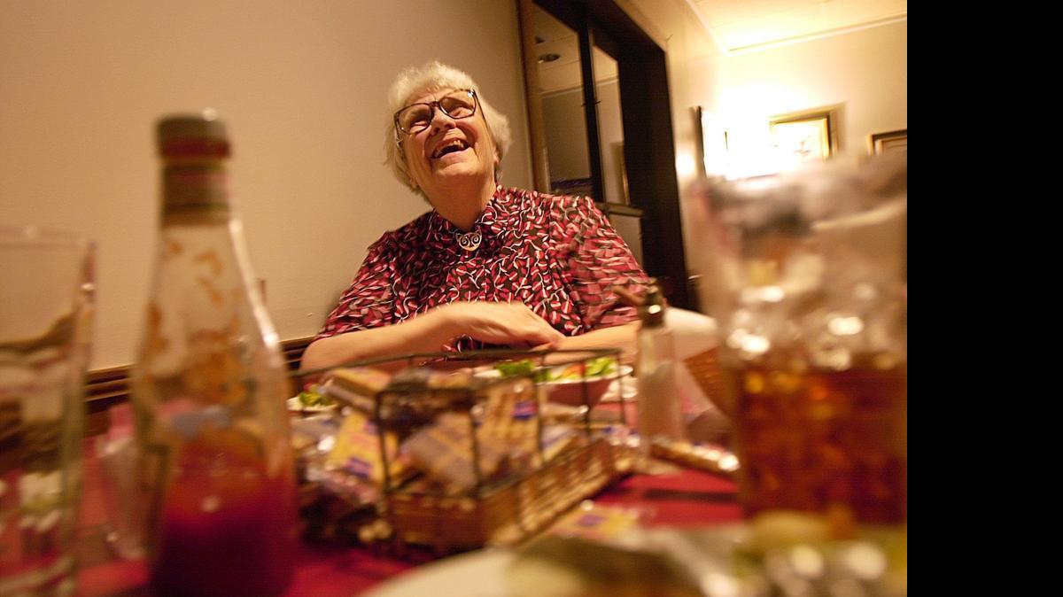 
Harper Lee, shown at Radley's Deli in Monroeville, Ala., in 2001.
