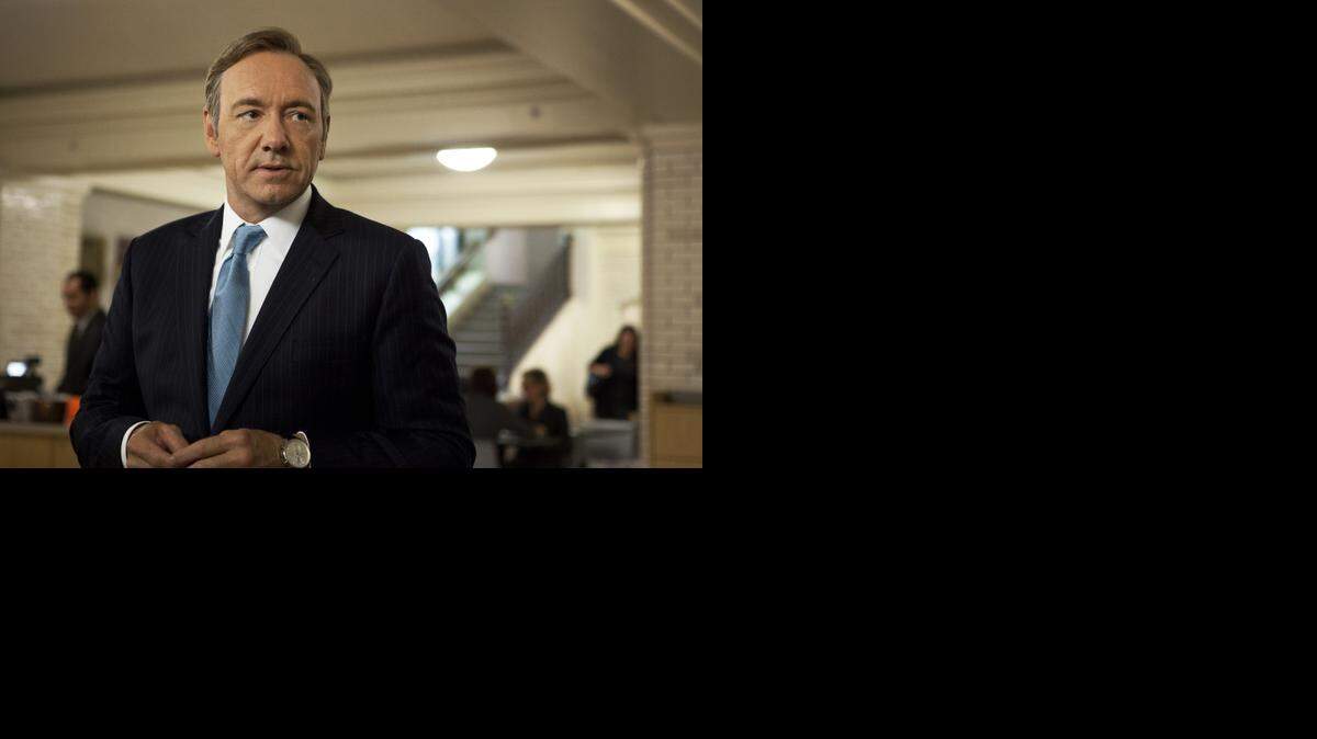 
Kevin Spacey as U.S. Congressman Frank Underwood in a scene from the Netflix original series, “House of Cards.”
