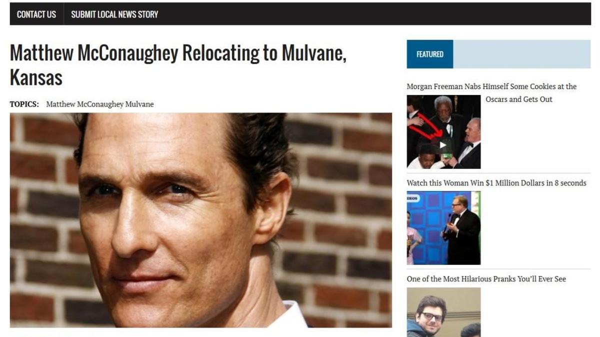 A screenshot of the site Headlinebrief.com.