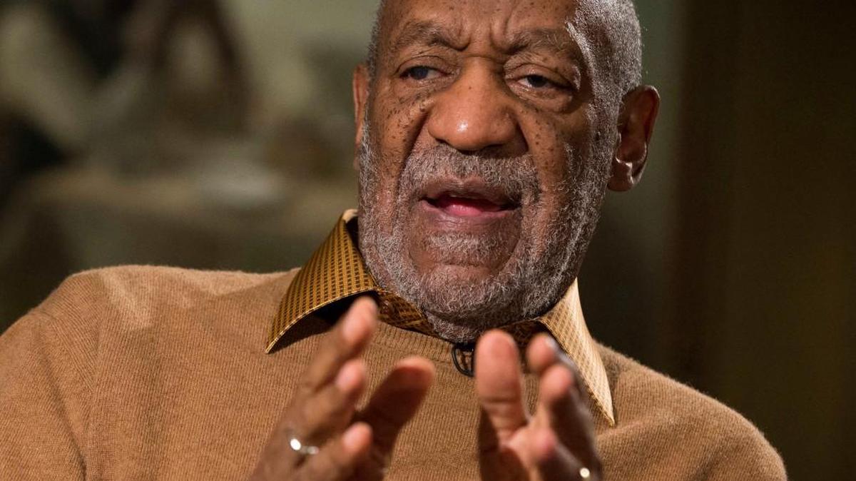 In this Nov. 6, 2014, file photo, entertainer Bill Cosby gestures during an interview at the Smithsonian’s National Museum of African Art, in Washington. The Smithsonian now plans to acknowledge the sexual-assault allegations against Cosby at its new African-American history museum on the National Mall, which will include two items related to Cosby’s career in television and standup comedy.