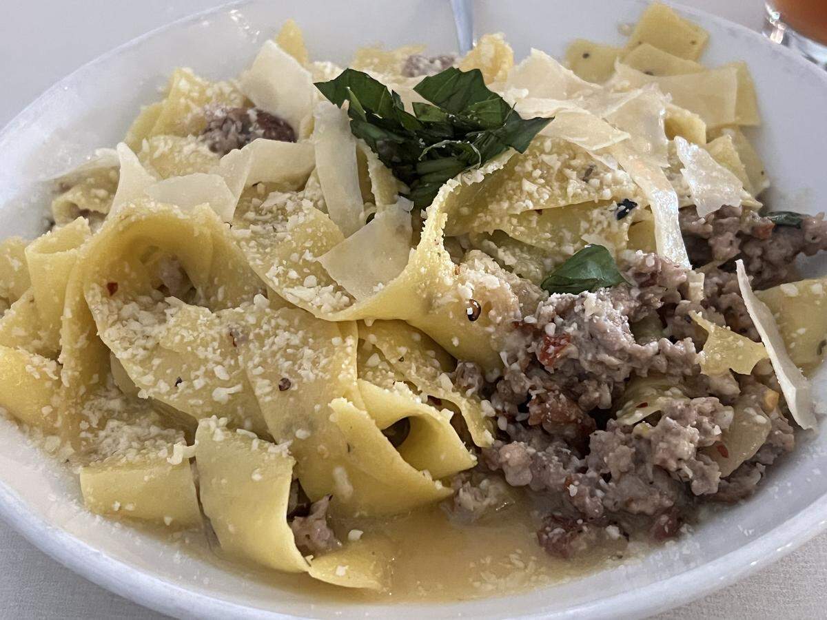 Carrie Rengers says that if she could have only one pasta dish for the rest of her life, the Sicilian lemon pappardelle with nduja at Albero Bistro would be it.