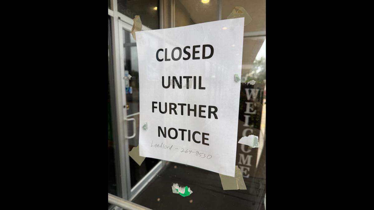 Amore Italian Restaurant in Wichita is “closed until further notice,” according to a sign on the door.