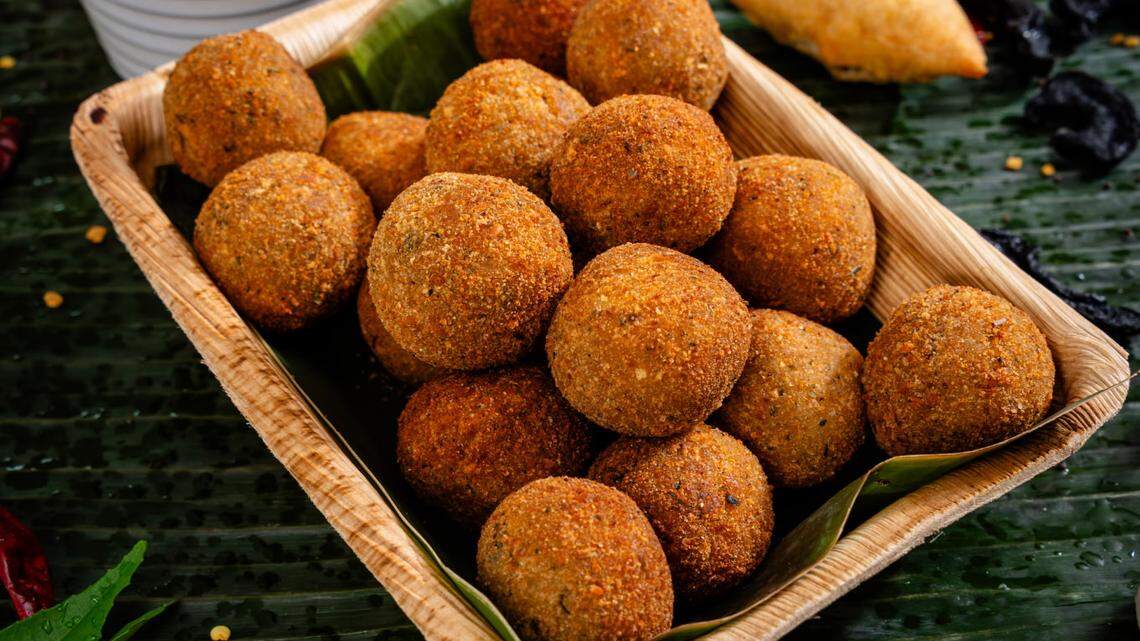 Cutlets are a Sri Lankan fried meatballs made with either chicken or tuna mixed with potato and onion.