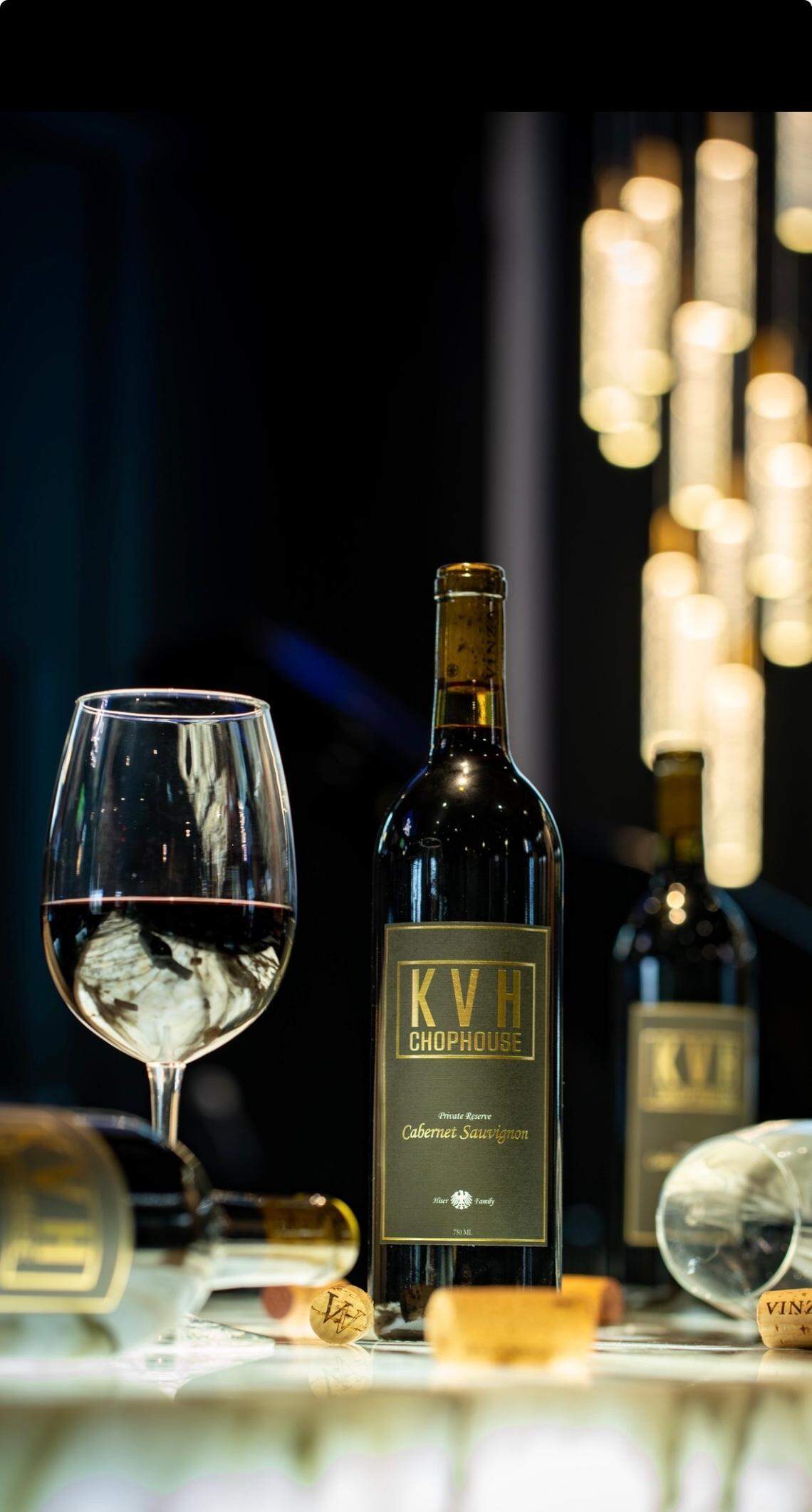 KVH Reserve Cabernet Sauvignon is blended at VinZant Wines in California.