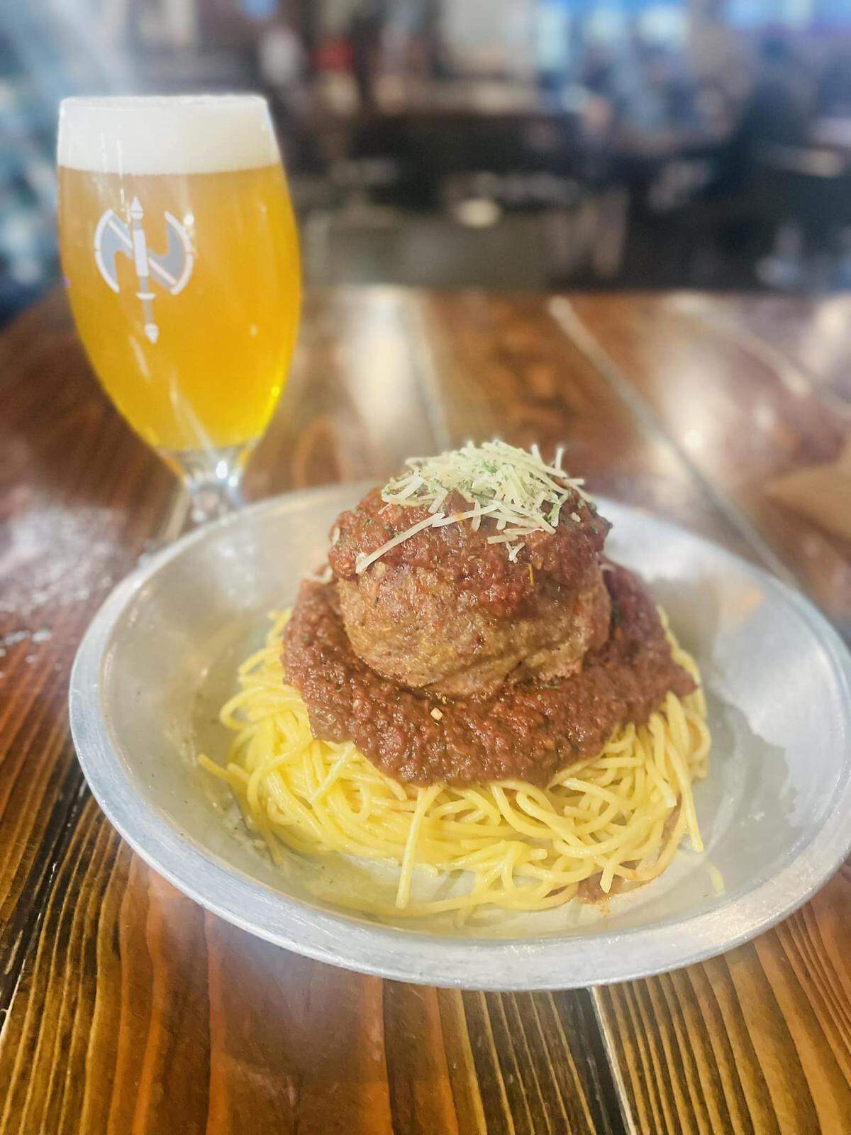 Nortons Brewing Company is putting on its annual beer-and-cupcake pairing this Valentine’s Day. And for those who want more than alcohol and sugar, the brewery is also offering “Lady and the Tramp”-style spaghetti and meatballs.