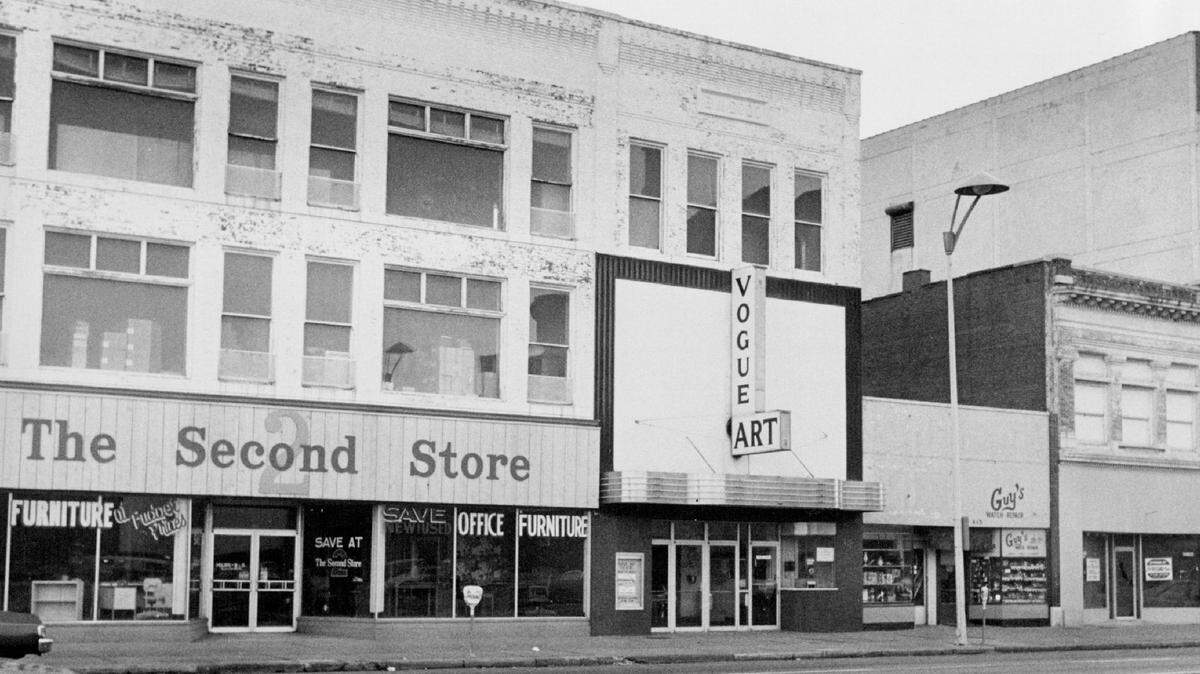 The Vogue Art Theater occupied the space at 417 E. Douglas through the 1960s and 1970s.
