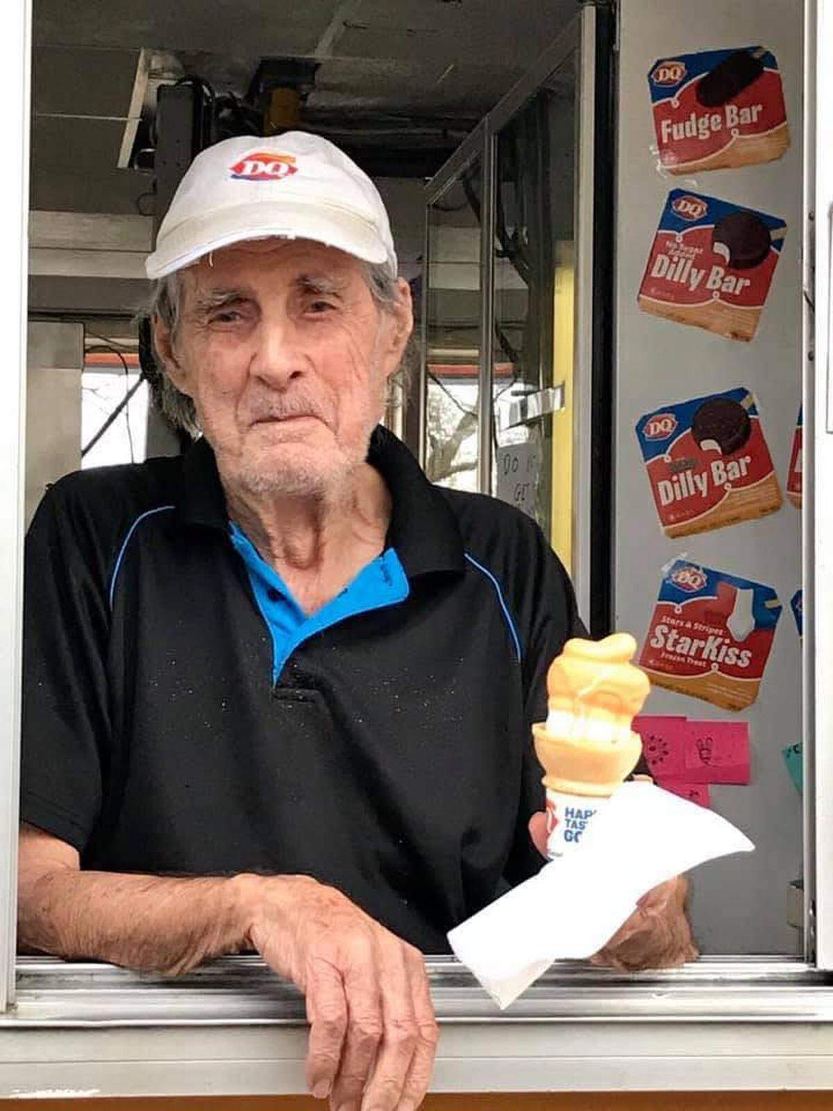 The Dairy Queen at 849 S. Poplar shared a photo of the store’s former owner, Richard Barrett, on Tuesday, announcing that Barrett had died.