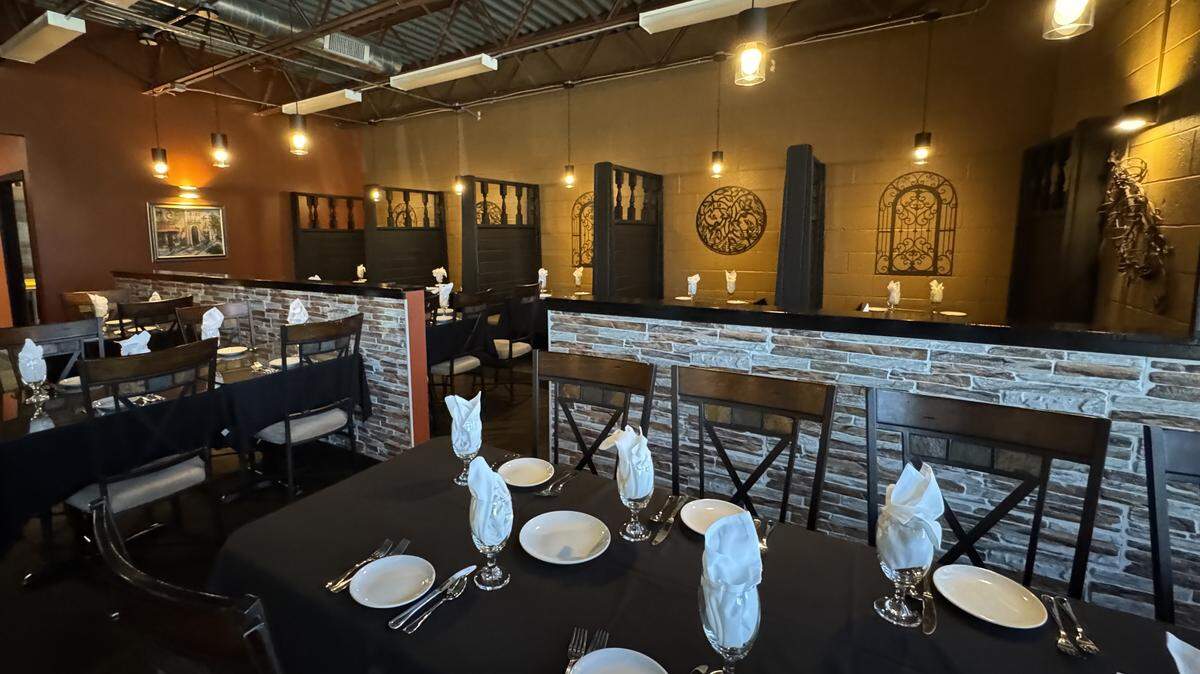 Bella Vita Bistro owner Lory Wooley brought the booths from her previous address at 120 N. West St. to her new space at 9506 W. Central.