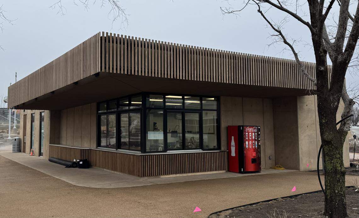 Adventure Playscape at Exploration Place will have its own concession area selling flatbread pizzas, burgers and more. The building will also have six family restrooms.