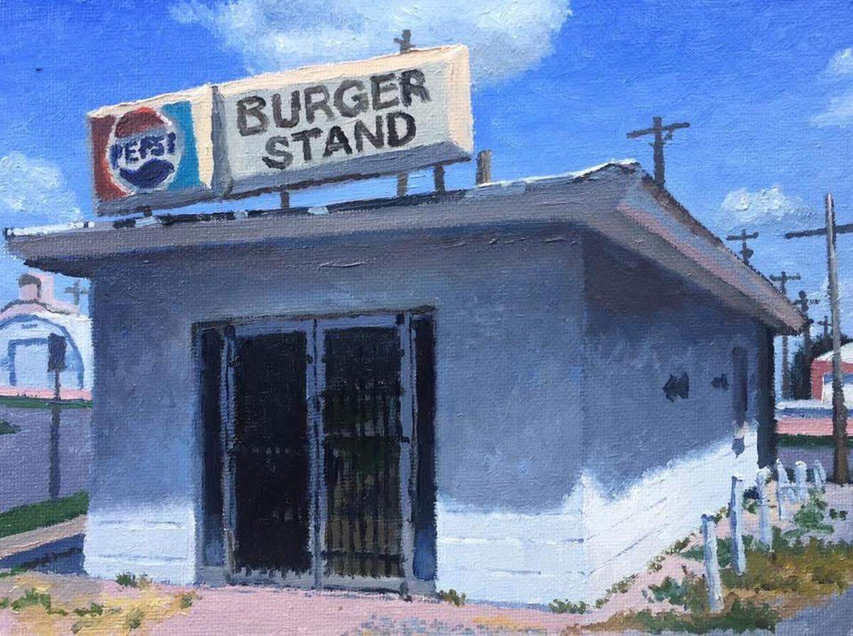 Bill Goffrier decided to paint a freestanding building at 17th and Mosley that had been home to a string of burger restaurants since the 1950s. Not long after, it was torn down.