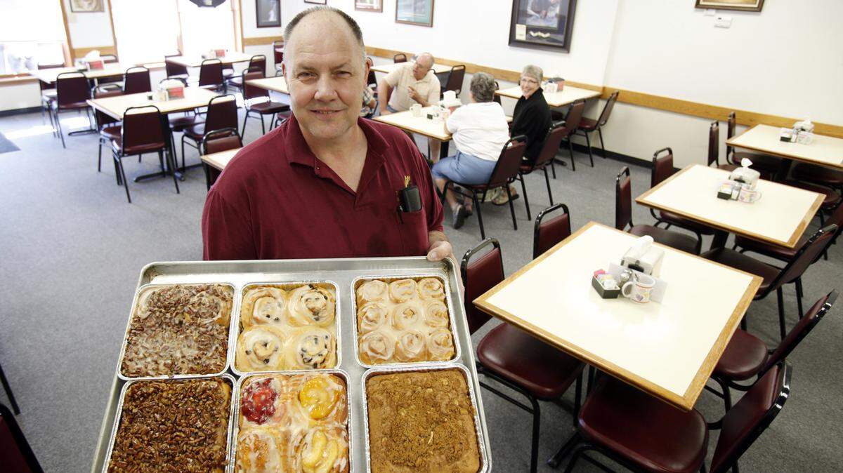 Barry Lehman, one of the owners of the Breadbasket, is pictured in the restaurant in 2010.