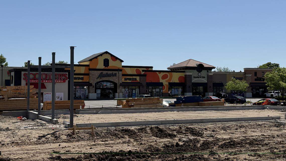 Yes, a restaurant is going up on this new construction site in far west Wichita