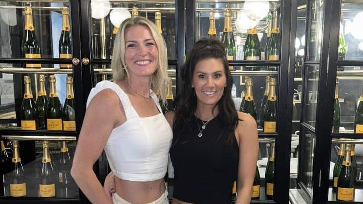 Linsey Floyd, left, and Emily Donahue are best friends who are opening a coffee shop and bar called VIVRE Espresso + Bubbles. It will operate in a new strip center near 37th and Ridge.
