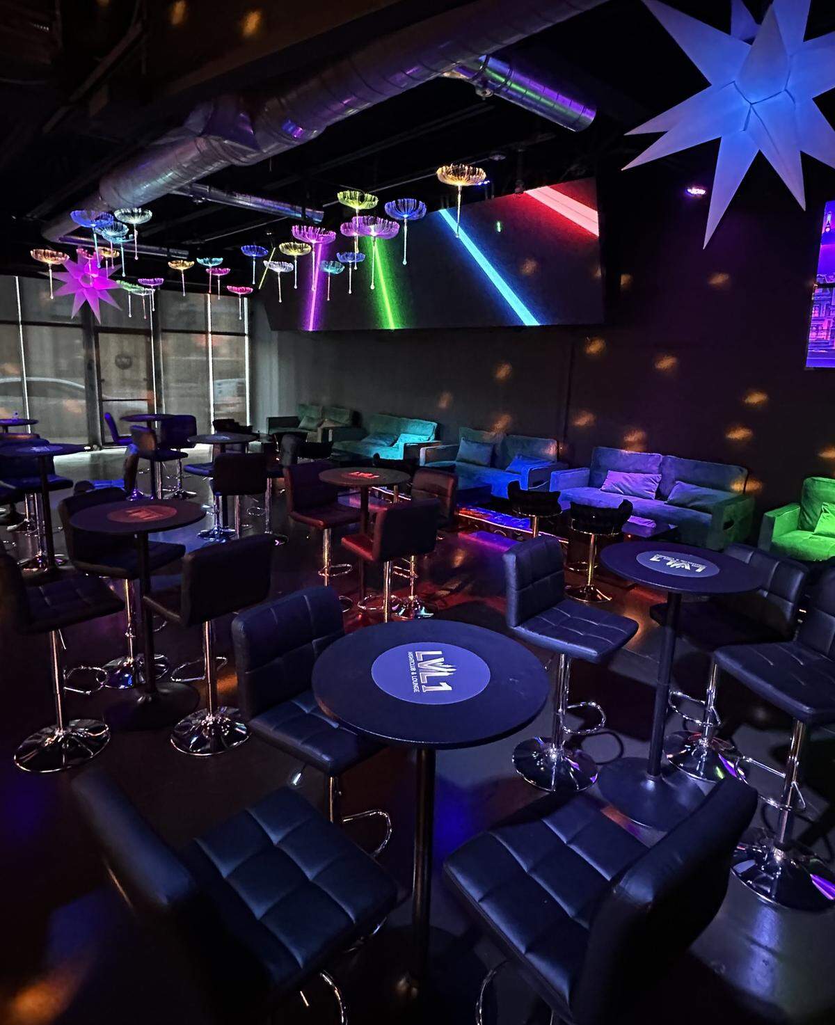 A view from inside the new Lvl 1 night club at 300 N. Mead.