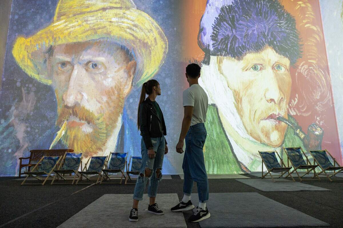 The immersive gallery that’s part of the “Van Gogh: The Immersive Experience” show coming to Wichita includes many of the artist’s paintings animated and projected onto the walls.