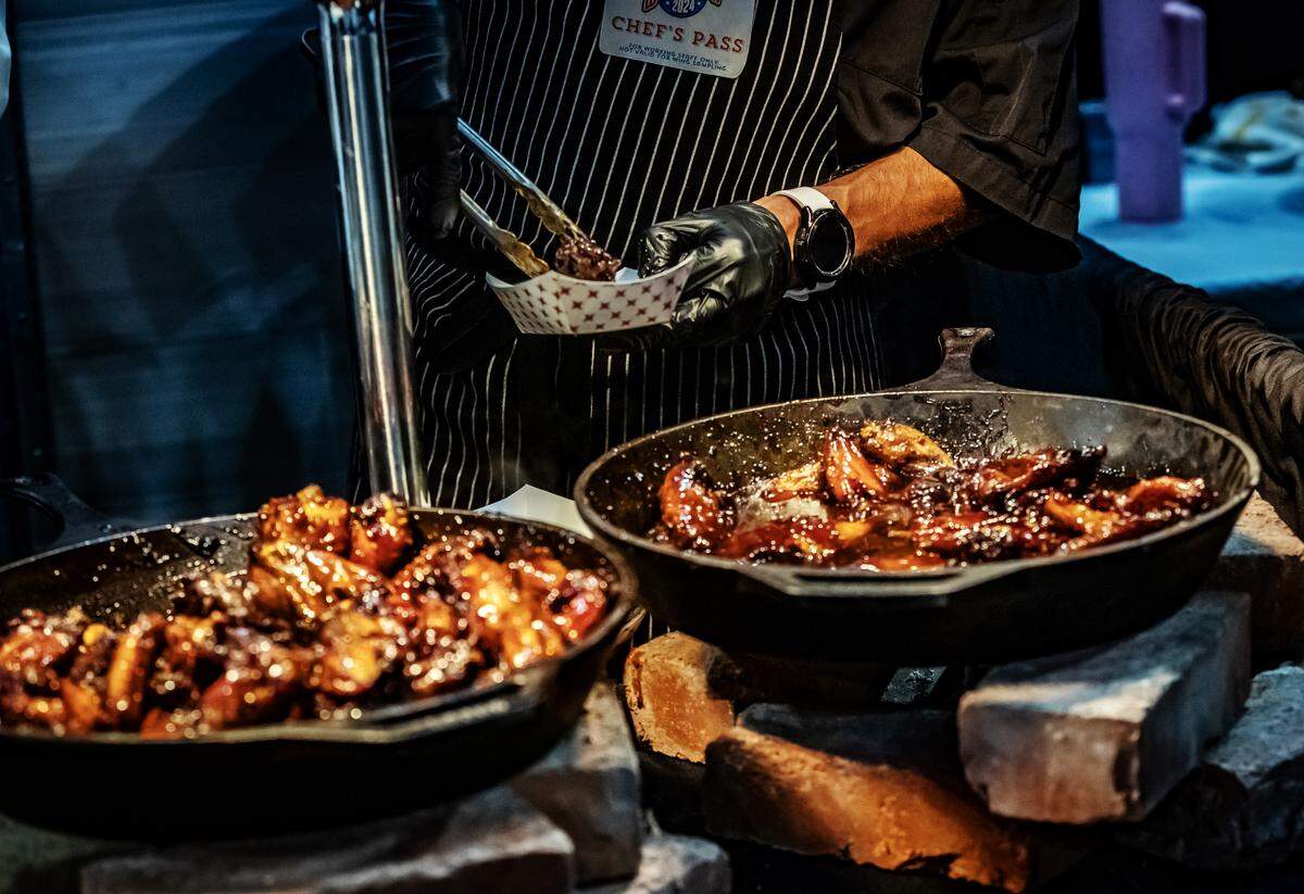 Chicken wings prepared by more than 20 different chefs and local restaurants will be available at Saturday’s Wingapalooza.