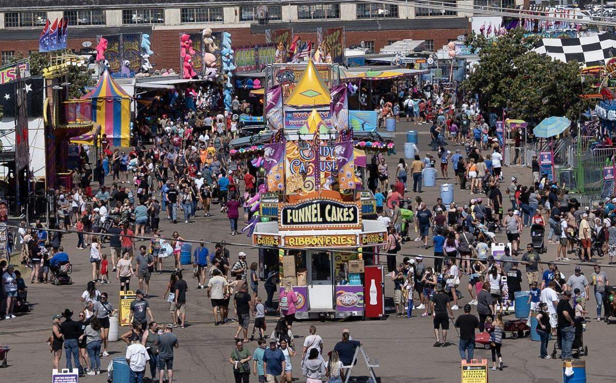 The Midway at the 2024 Kansas State Fair.