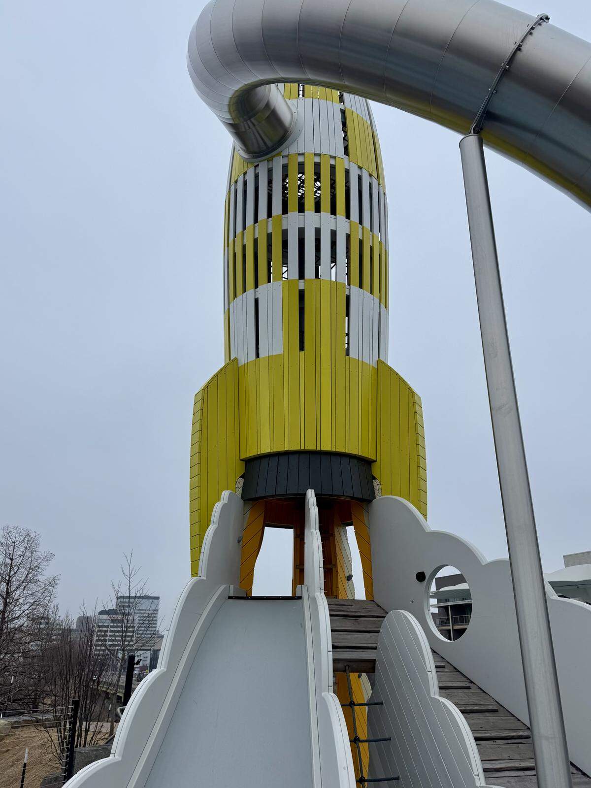 Broken plastic clips on Exploration Place’s new rocket weren’t a safety concern, the museum’s president and CEO said, but staff shut it down to be safe.