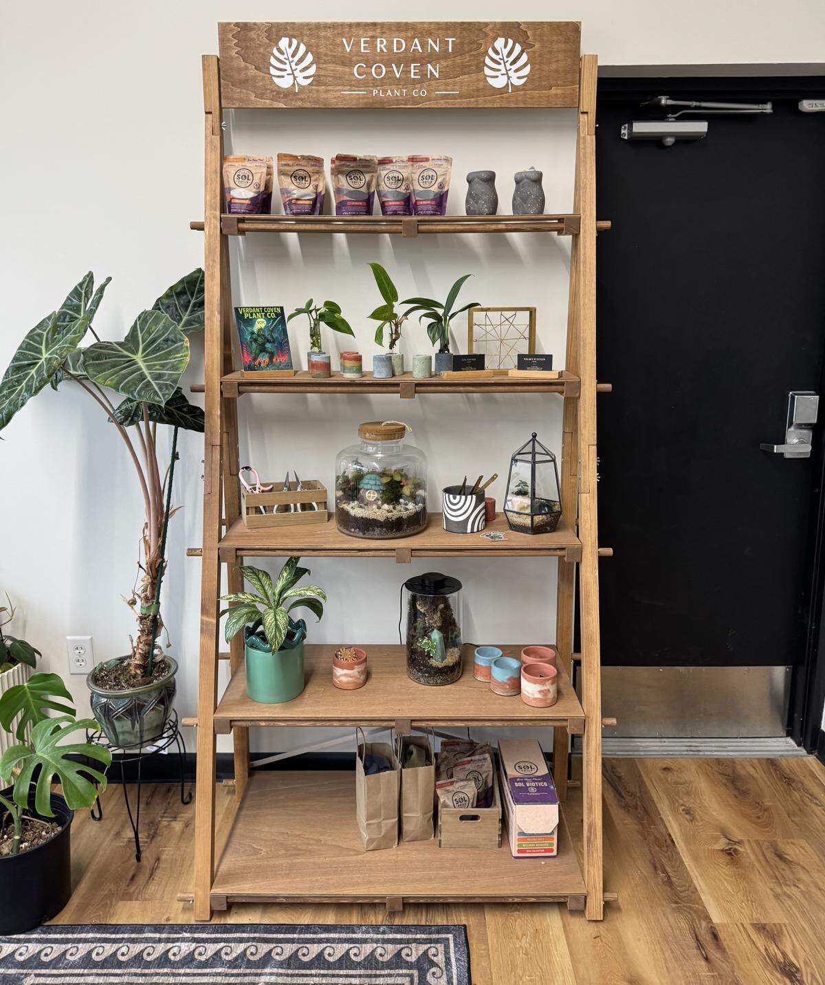Verdant Coven Plant Co. will open in May at 115 S. Minneapolis selling exotic plants, micro geckos and plant accessories. Inside of the plant shop will be a coffee business called Cafe on Me. It’s been operating for three weeks already.
