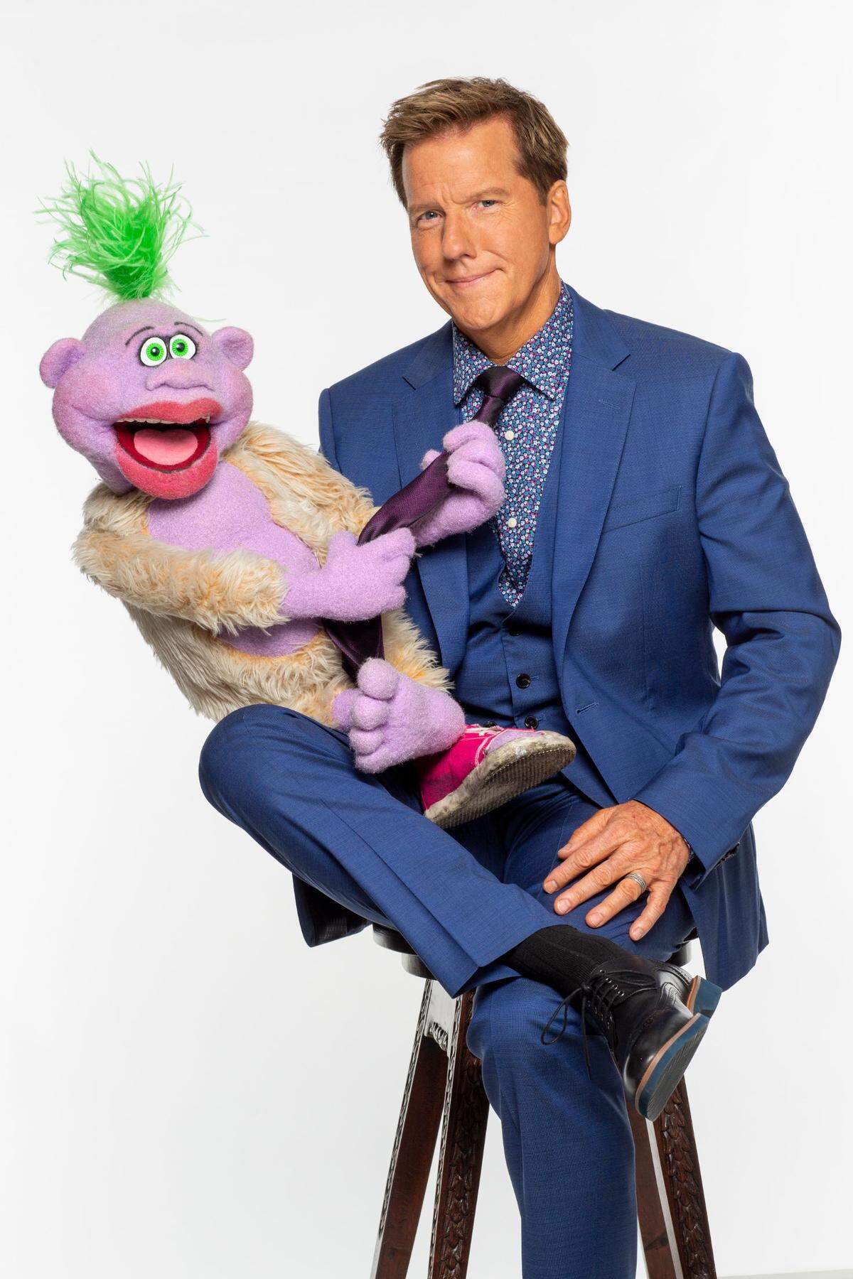 Comedian Jeff Dunham is pictured with Peanut, one of his puppets. His show at the Kansas State Fair, scheduled for Saturday, is one of the best sellers so far this year.