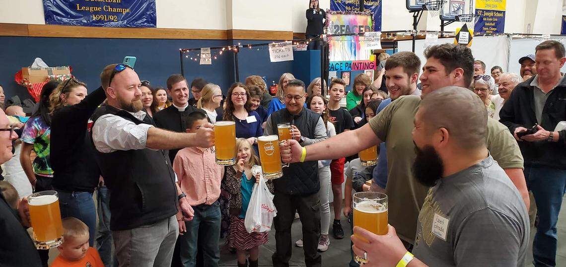 Sunday’s annual parish dinner at Saint Joseph Catholic Parish will include a stein-holding contest.