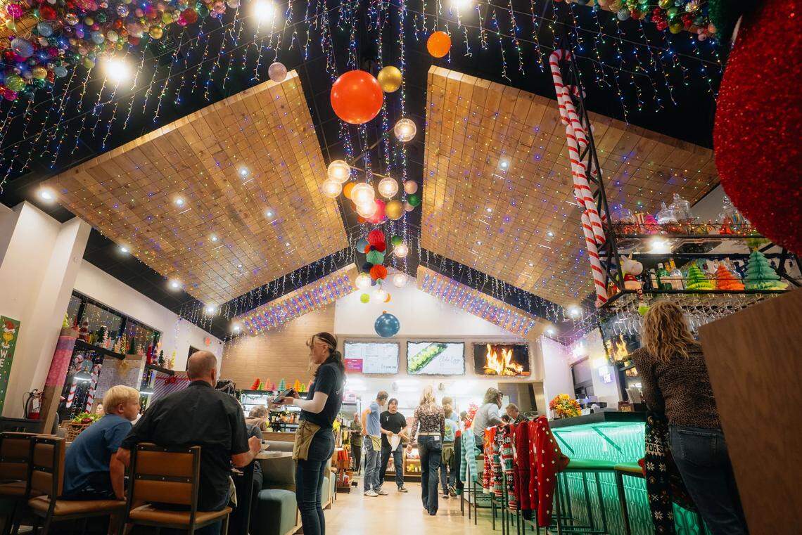 Point Nine, the new trail-side bar and restaurant in Andover, has entered the holiday pop-up bar fray this year.