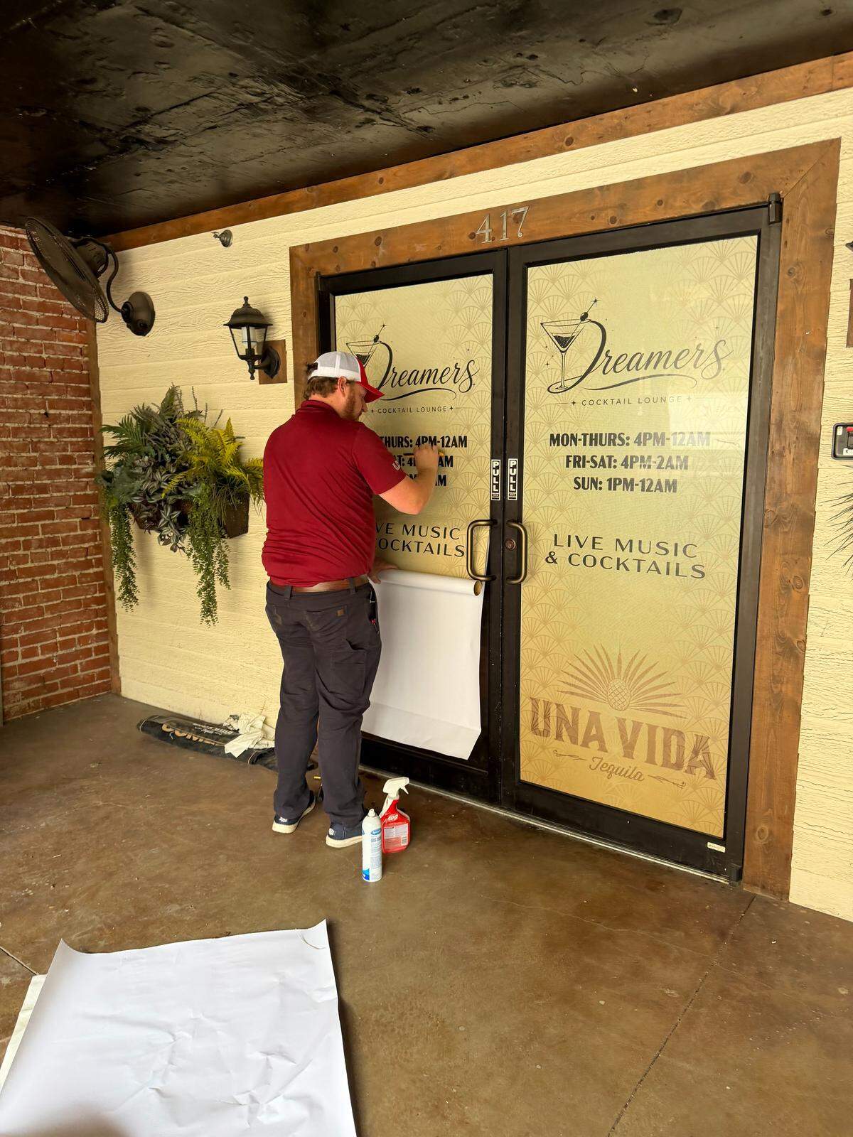 New signs went up on Wednesday at the future home of Dreamers Cocktail Lounge, 417 E. Douglas.