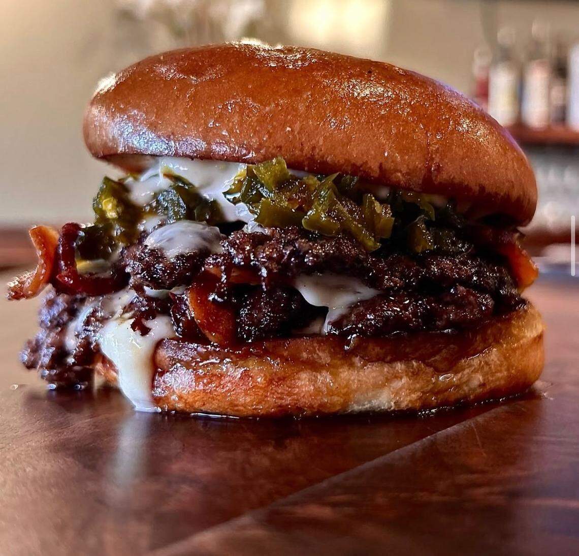 The Cedar Waxwing burger at Black Bird Burger will be topped with jalapeno jam, pepper jack cheese, aioli and bacon on a brioche bun.